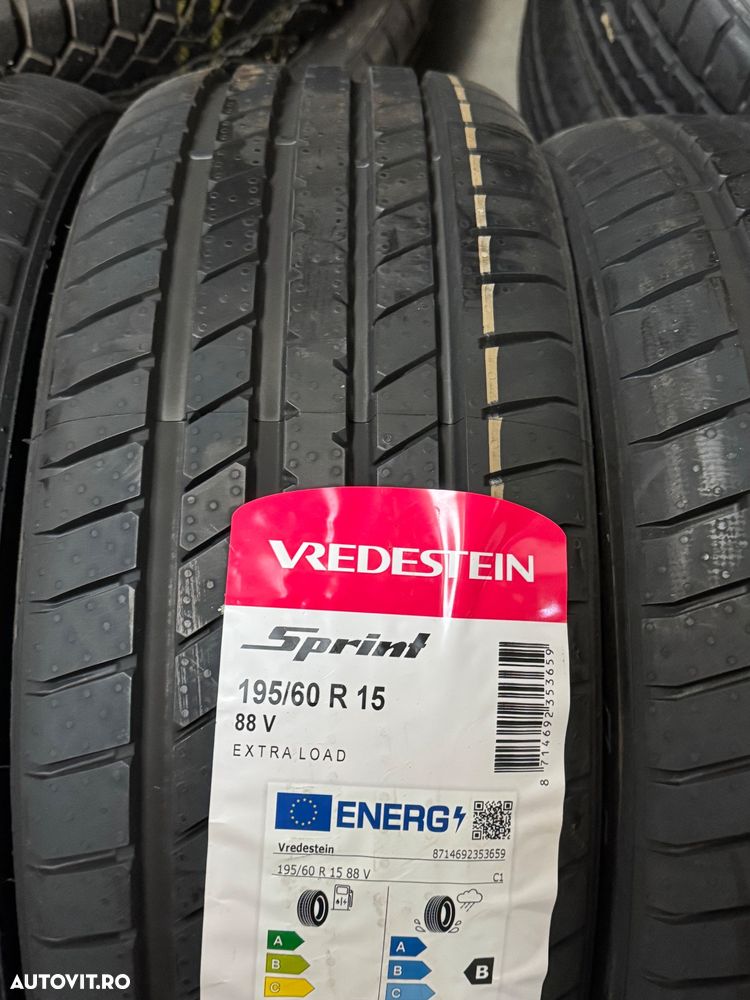 Vând 4 anvelope 195/60/15 vredestein de vară noi - 3