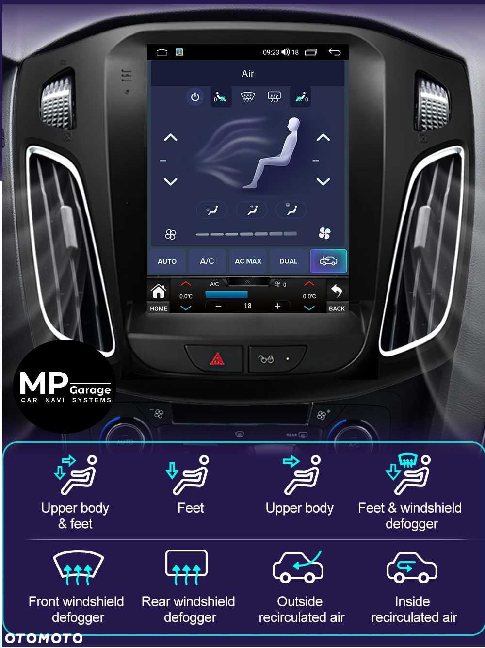 Ford Focus MK3 2011 - 2018 Nawigacja Android Tesla CarPlay/AA LTE Qled - 5