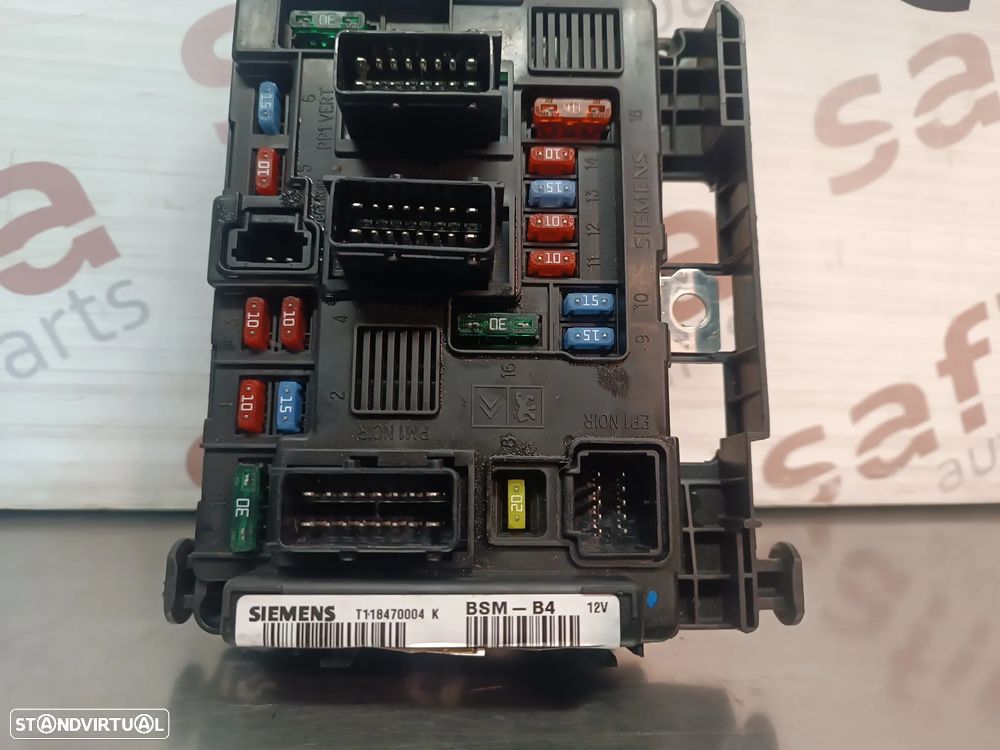 CAIXA DE FUSIVEIS PEUGEOT 206 307 / CITROEN C2 C3 BSM B4 9643498780 T118470004K - 1
