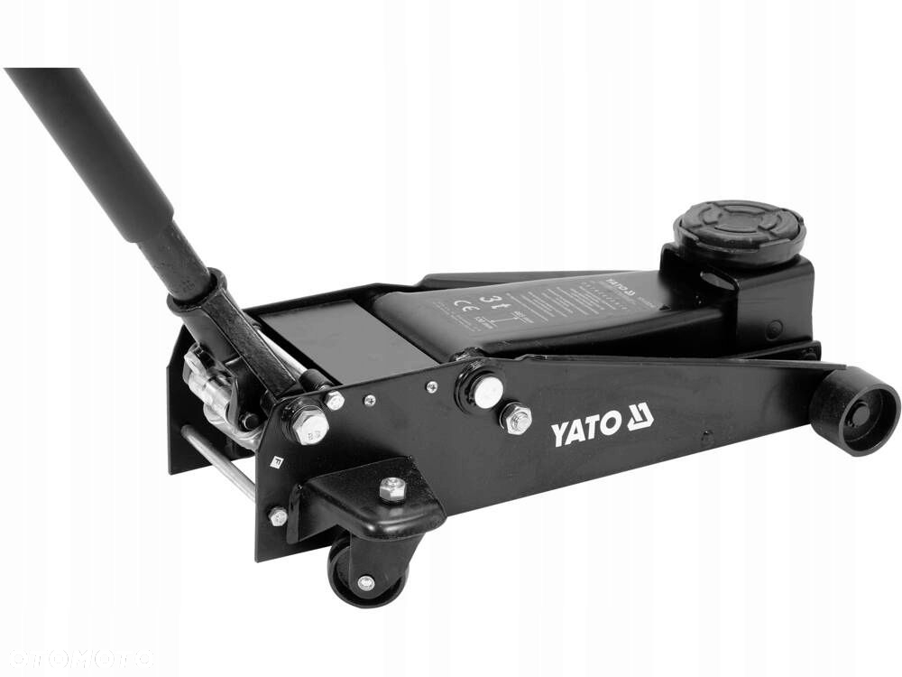 YATO PODNOŚNIK HYDRAULICZNY 3T DWUTŁOKOWY - SZYBKIE PODNOSZENIE YT-17214 - 5