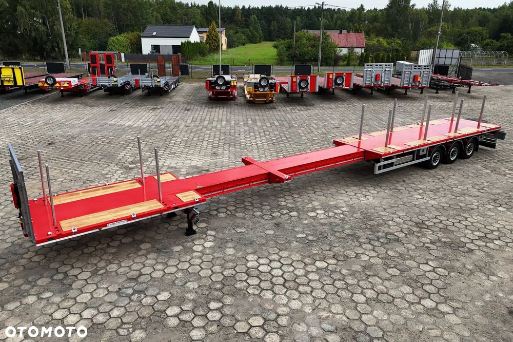 Inny PLATFORMA rozciągana pod standard siodło TELEMEGA 13.600mm + 7.500mm rozciągu, ADR EX3, kontenery, konstrukcje, maszyny - 2