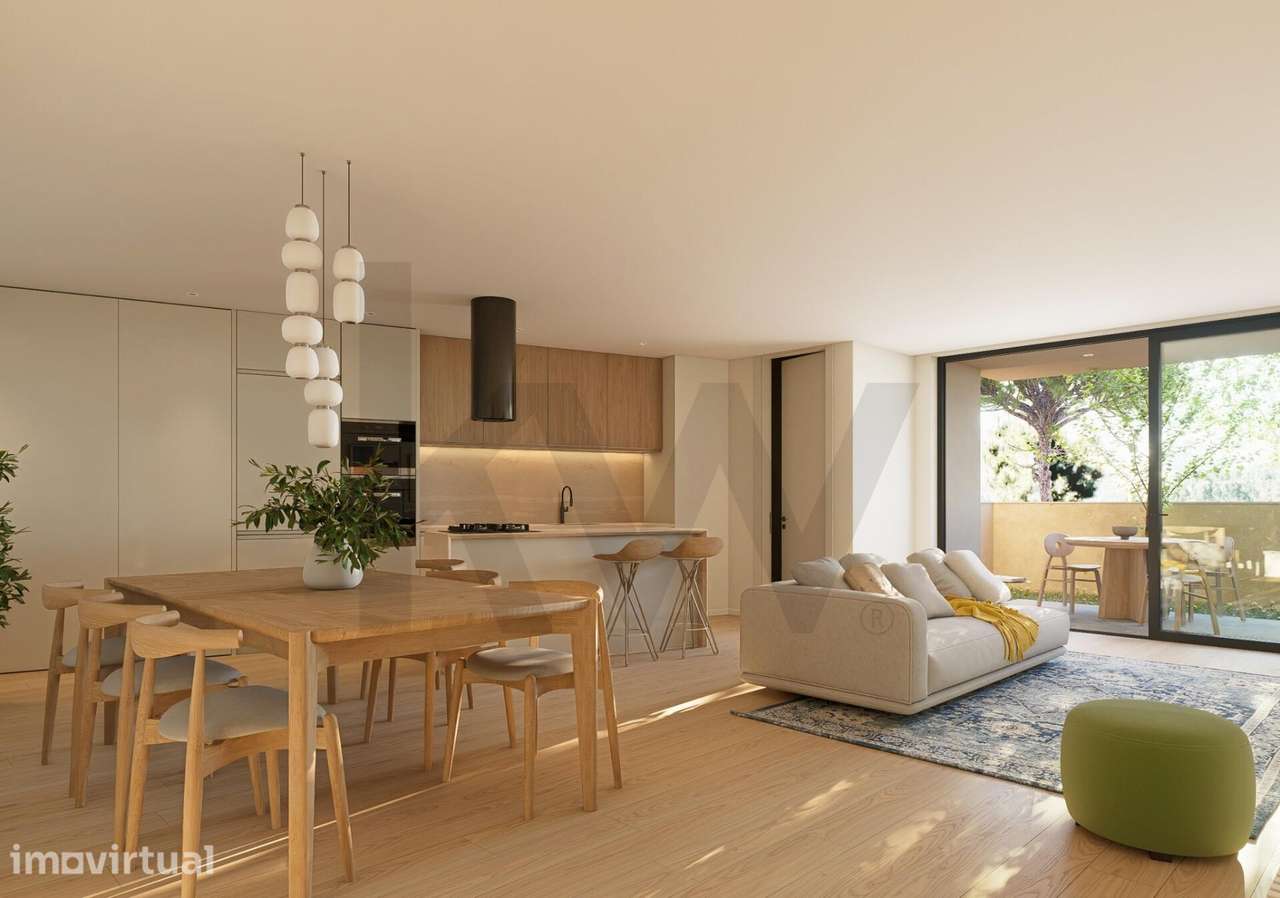 Apartamento T2 | Condomínio com Piscina e Jardim | 5 minutos Praia | V - Grande imagem: 2/15