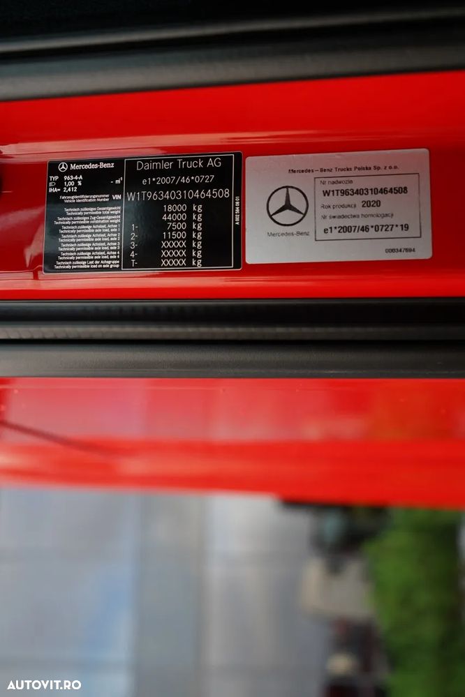 Mercedes-Benz ACTROS 1845 / 2020 / SPAȚIU MARE / CONTRACT DE REPARAȚIE POST-SERVICE - 35