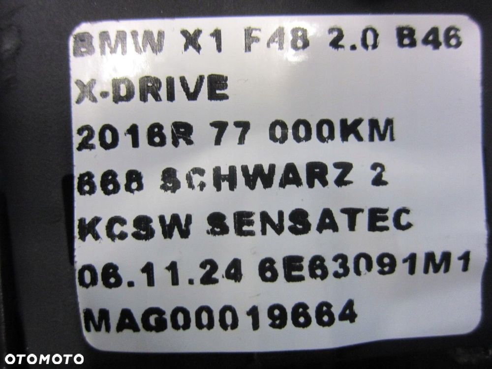 BMW X1 F48 F45 F39 PODUSZKA KIEROWCY AIRBAG 6877541 USA ORYGINA 32306877541 - 10