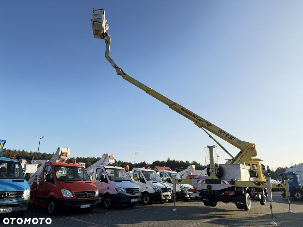 MAN TGL 8.210 Zwyżka WUMAG WT 230 23m w bok 18m podnośnik - 23