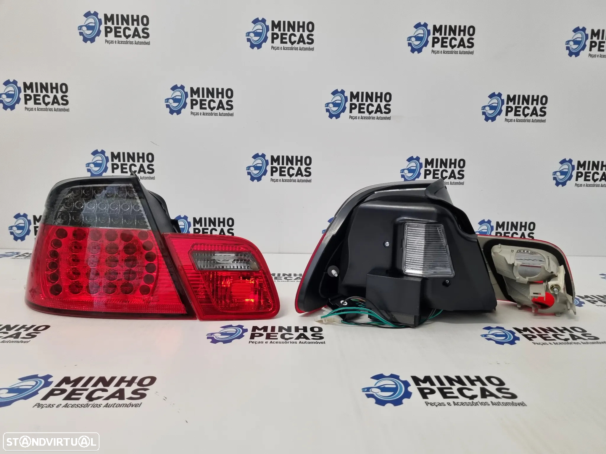 Farolins Traseiros BMW (E46) Coupê Facelift em Led Escurecidos - 6