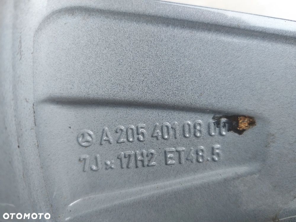 MERCEDES BENZ C KLASSE W205 FELGI ALUMINIOWE R17 7J ET48.5 5X112 OE A2054010800 PROSTE! - 10