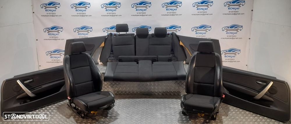 BANCO BANCOS BMW SERIE 1 E81 PACK M PELE TECIDO QUARTELA QUARTELAS AIRBAG FRENTE FRONTAL TRASEIRO TRÁS - 8
