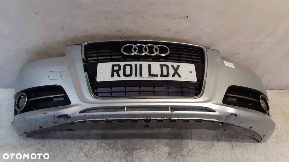 + ZDERZAK PRZÓD PRZEDNI DO AUDI A3 8P DRUGI LIFT 2 FL LY7W SREBRNY HALOGENY - 1