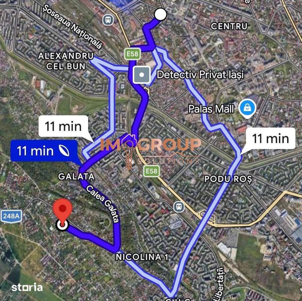 TEREN INTRAVILAN  1480mp + CASA - LA 2,7 KM DE PODU ROS - Imagine principală: 4/4