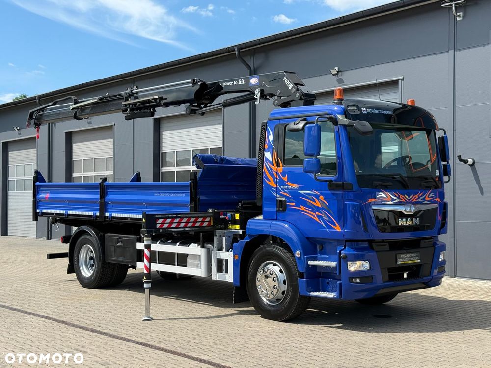 MAN TGM TGL TGS 18.250 // E6 // wywrotka + HDS HMF z pilotem // 4x2 // budowlanka // kiper wywrot żuraw dzwig kran crane - 6