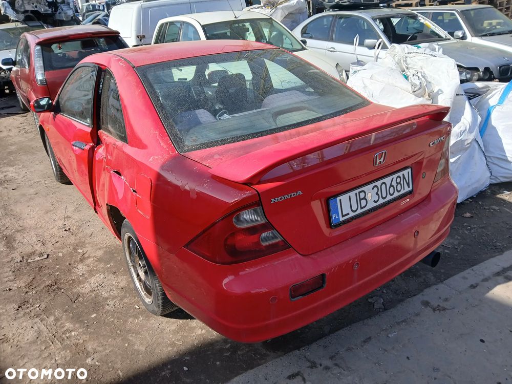 honda civic VII coupe maska zderzak lampa grill błotnik drzwi zbiornik paliwa szyba lusterko - 3