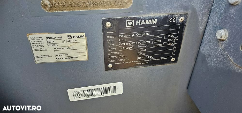 Hamm H 16i  Cilindru compactor - 8