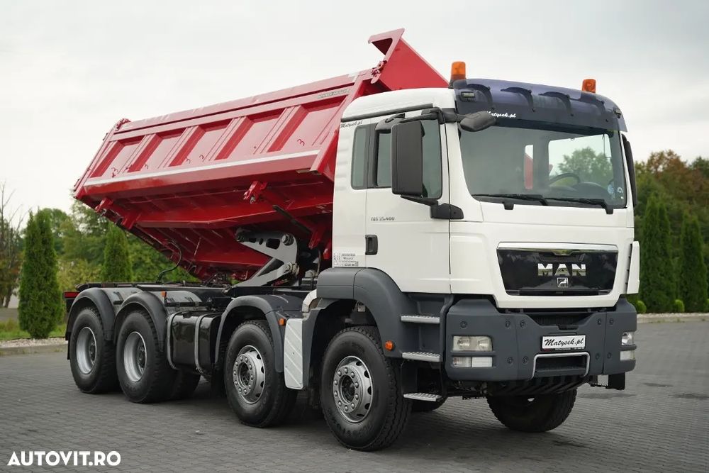 MAN TGS 35.400 / 8X4 / BASCULATOR CU 2 LATE / HIDRODECKER / MEILLER / AUTOMAT - 11