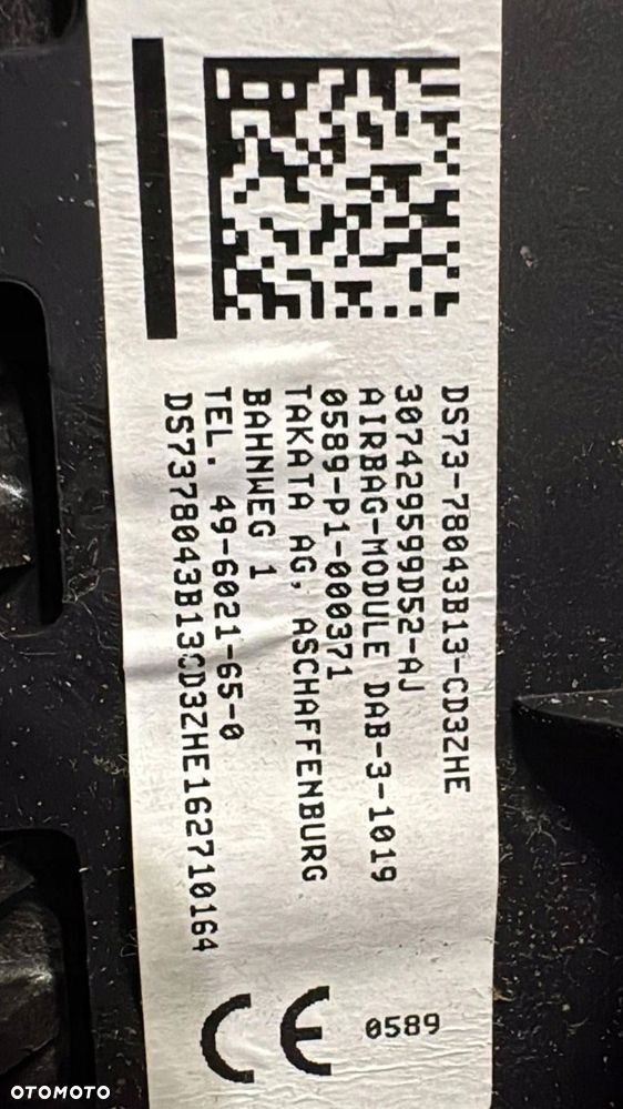 poduszka powietrzna kierowcy ford mondeo mk5 - 3