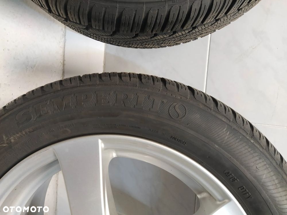 ALFA ROMEO AUDI SEAT SKODA VW 7X16 ORYGINALNE FELGI DEZENT ALUMINIOWE R16 ET40 5X112 OPONY SEMPERIT 205/55 KOŁA - 5