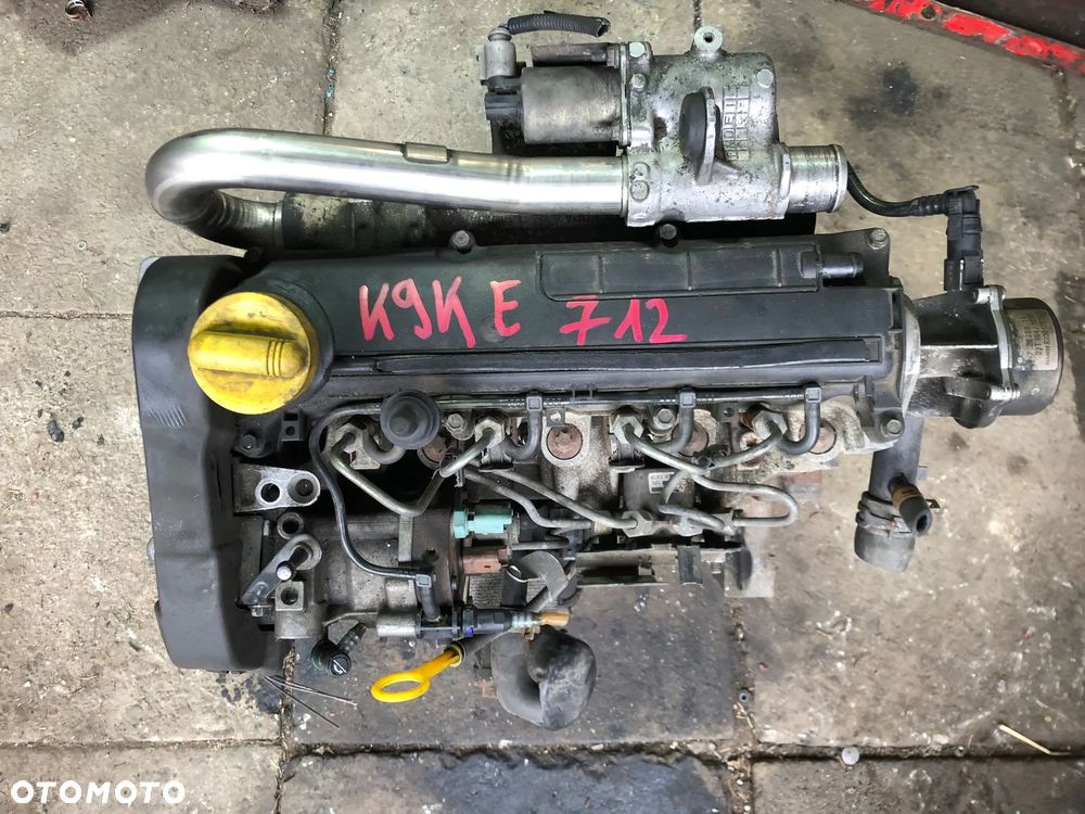 Silnik K9KE712 K9K712 7701475284 1.5 dCi Renault CLIO + UKŁAD PALIWOWY POMPA WTRYSKIWACZE - 1
