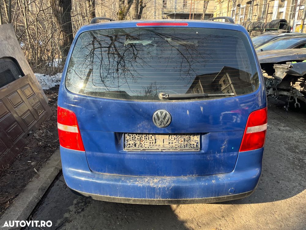 Haion spate VW Volkswagen Touran non facelift albastru 2005 - 3