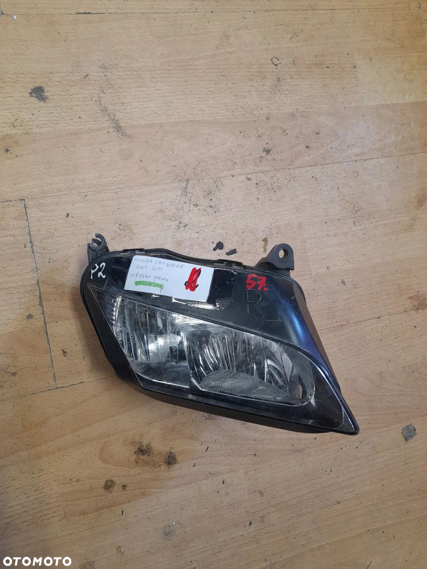 Honda CBR 600 RR 2007 - 2011 reflektor przód lampa przednia uszkodzona - 1