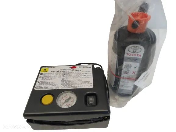 TOYOTA LEXUS POMPKA KOMPRESOR ZESTAW NAPRAWCZY OPONY KOŁA NOWY ORYGINAŁ - 1