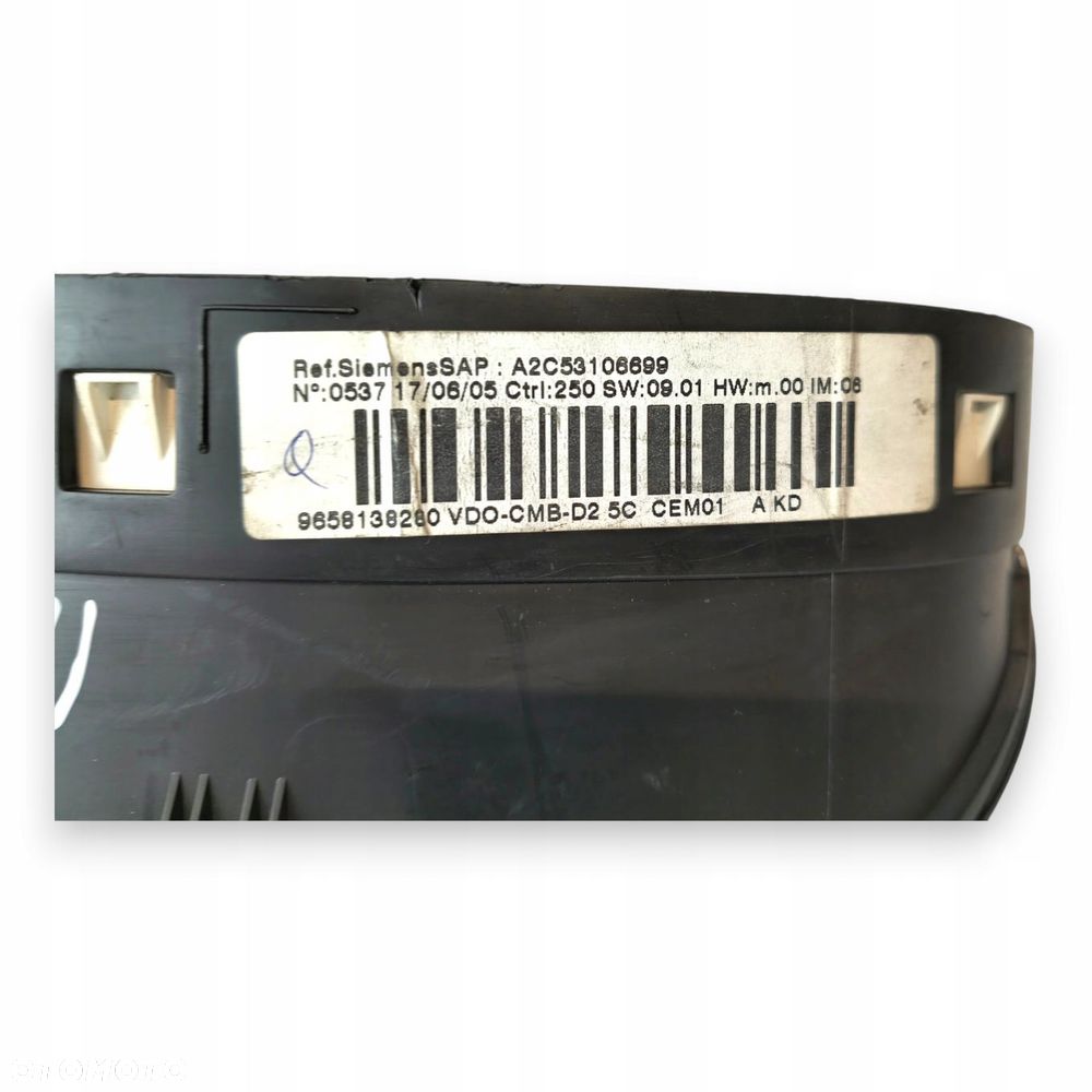 LICZNIK ZEGARY 9658138280 Peugeot 407 1.6 2.0 2.2 2.7 HDI Diesel europa - 2