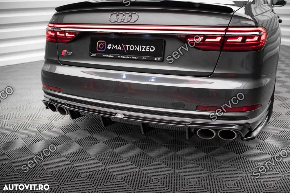 Prelungire difuzor bara spate Audi S8 A8 D5 Sline 2020- v11 Maxton - 6