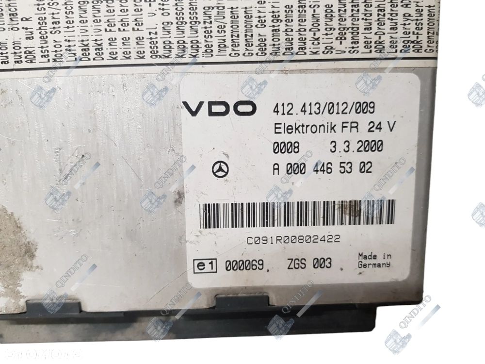STEROWNIK MODUŁ FR MERCEDES BENZ A0004465302 - 2