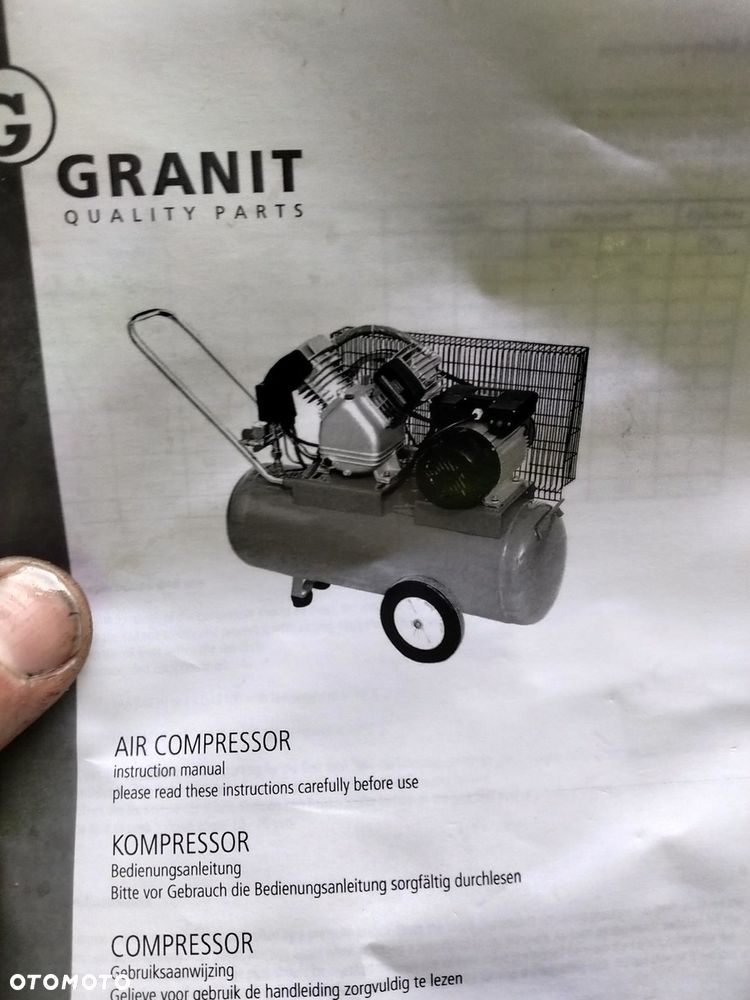 Sprężarka kompresor do kombajna  50l 940mm 61099050 GRANIT - 2