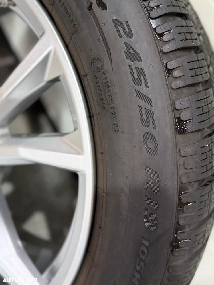 Jante Bmw X3, iX3, X4 , originale, 19 inch cu anvelope iarna Pirelli ca noi - 4