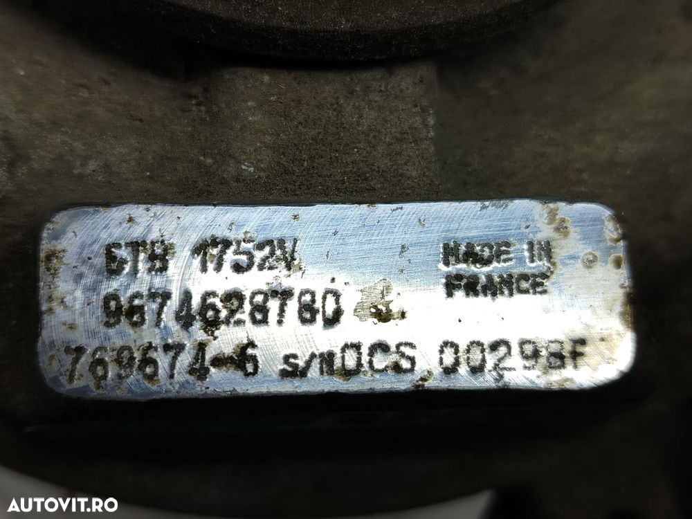 Turbo turbina 2.2 hdi 4hn 9674628780 769674-6 Citroen C-Crosser 1 [20 - 3