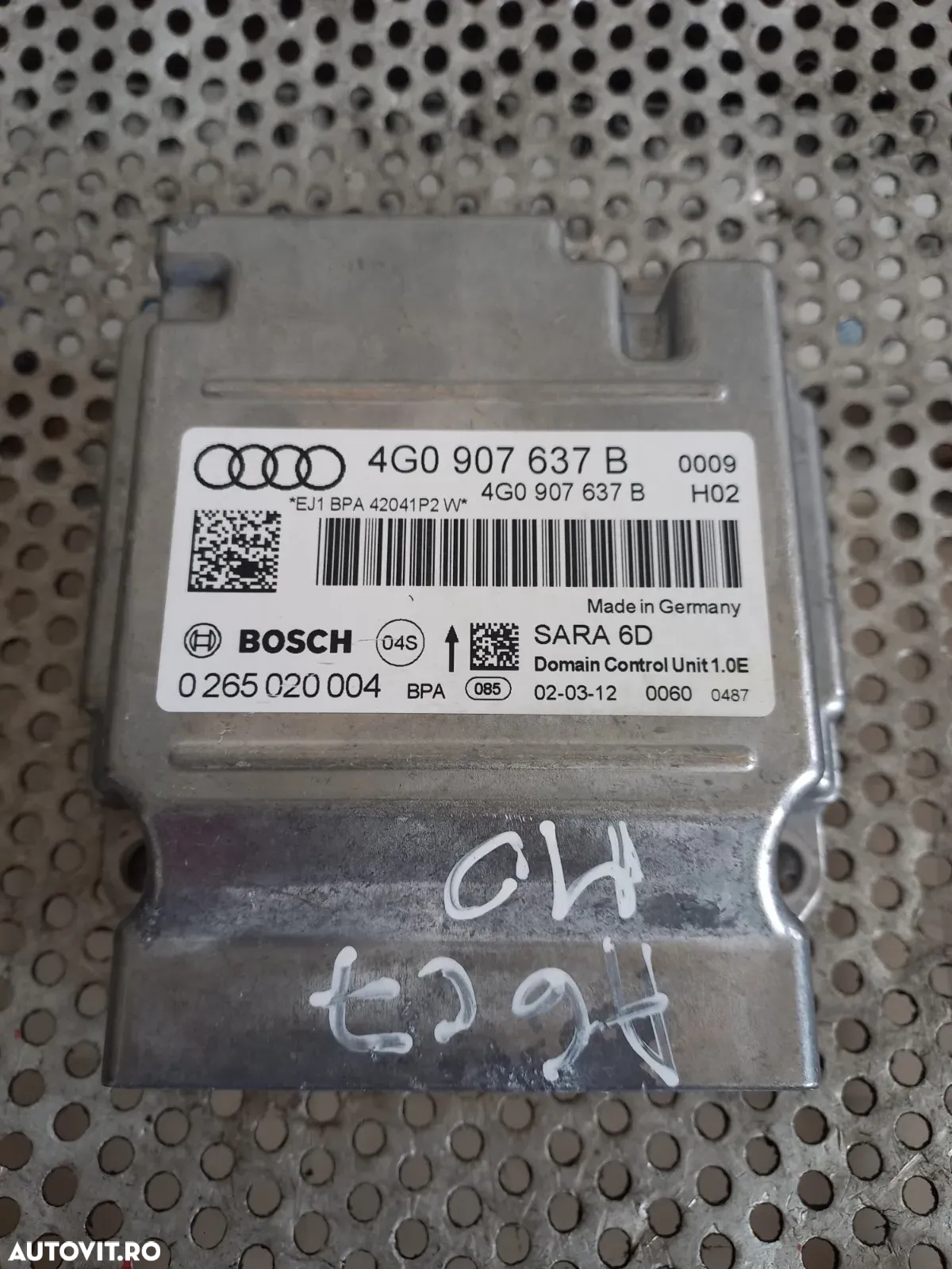 Calculator Modul Airbag SRS Audi A6 4G C7 A7 A8 Cod 4GB An 2011-2012-2013-2014-2015-2016-2017-2018 - 4