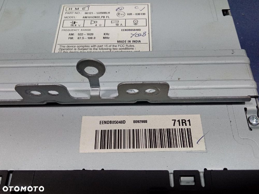 HYUNDAI I20 I LIFT 12- RADIO CD 96121-1J250BLH - 8