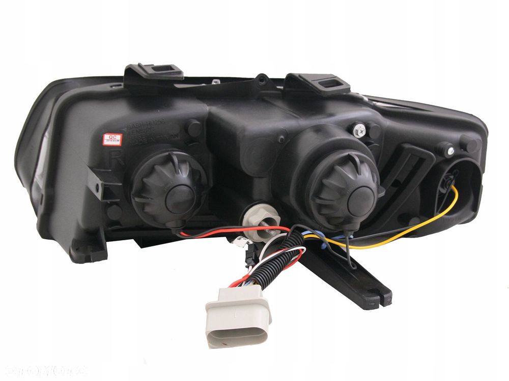 Reflektor Lamp kpl Czarne Black Soczewka Diody Audi a4 b6 8e 2000-04 Małysz - 5