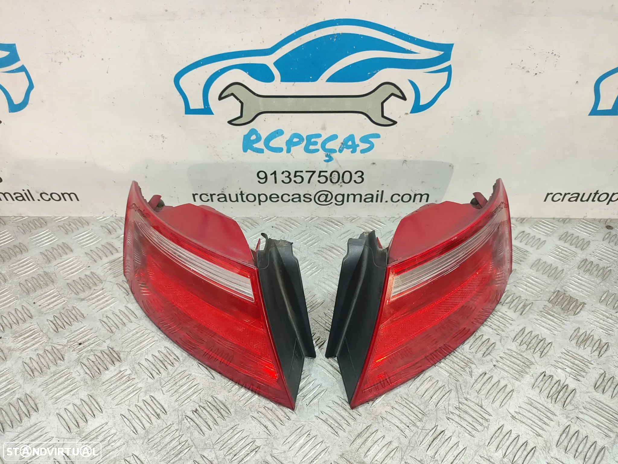 Conjunto Farolins Audi A5 8T 8T0945095 8T0945096 - 3