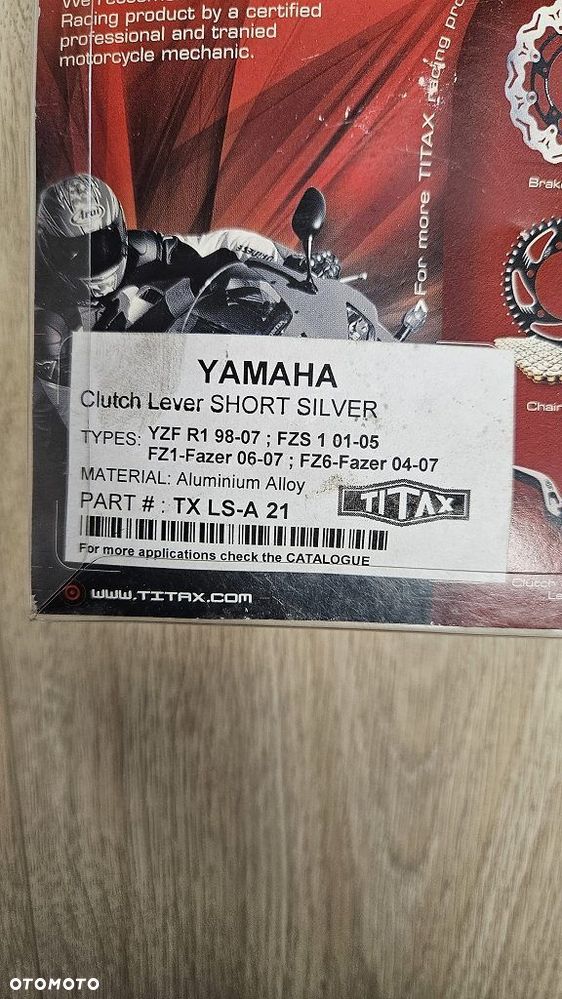 Klamka Sprzęgła Titax TX LS-A 21 Short Silver CNC Aluminium Yamaha R1 / FZ1 / FZ6 - 8