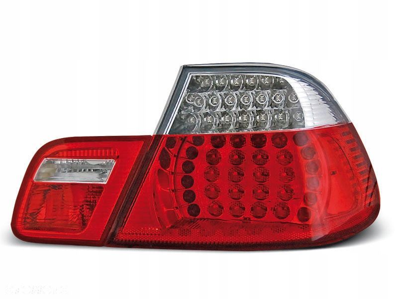 lampy diodowe bmw 3 e46 coupe 99-03 red white led - 1