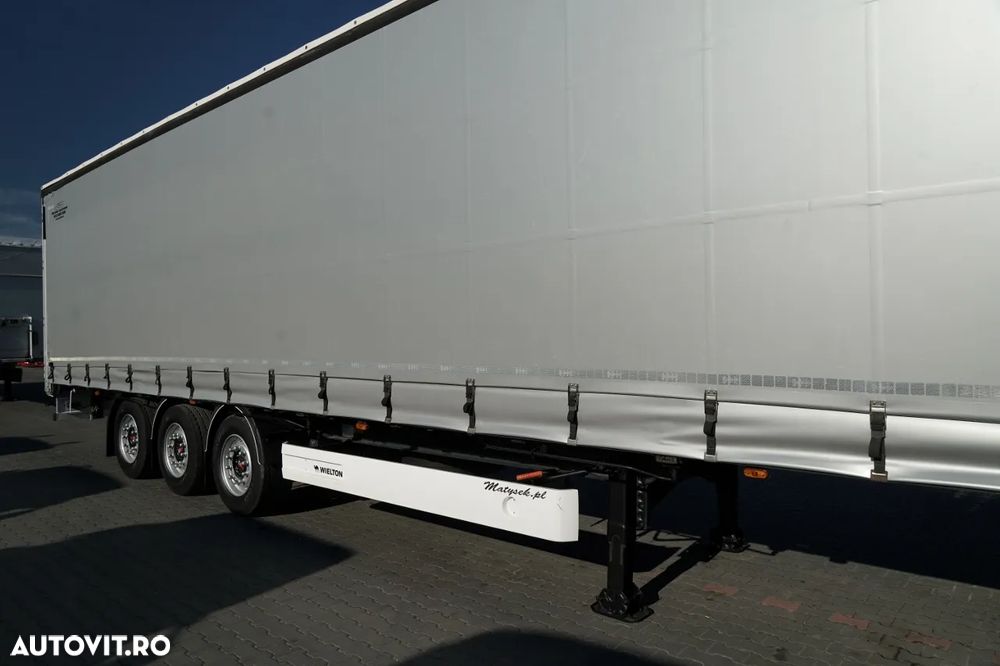 Wielton CORTINĂ STANDARD WIELTON / ACOPERIȘ LVT / SISTEM BDE - STALPINI CULISANTI / AXĂ RIDICABILĂ / PUȚIN FOLOSIT - 9