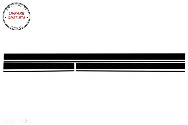 Set Stickere Negru Mat Mercedes CLA W117 C117 X117 (2013-2016) A-Class W176 (2012-- livrare gratuita - 3
