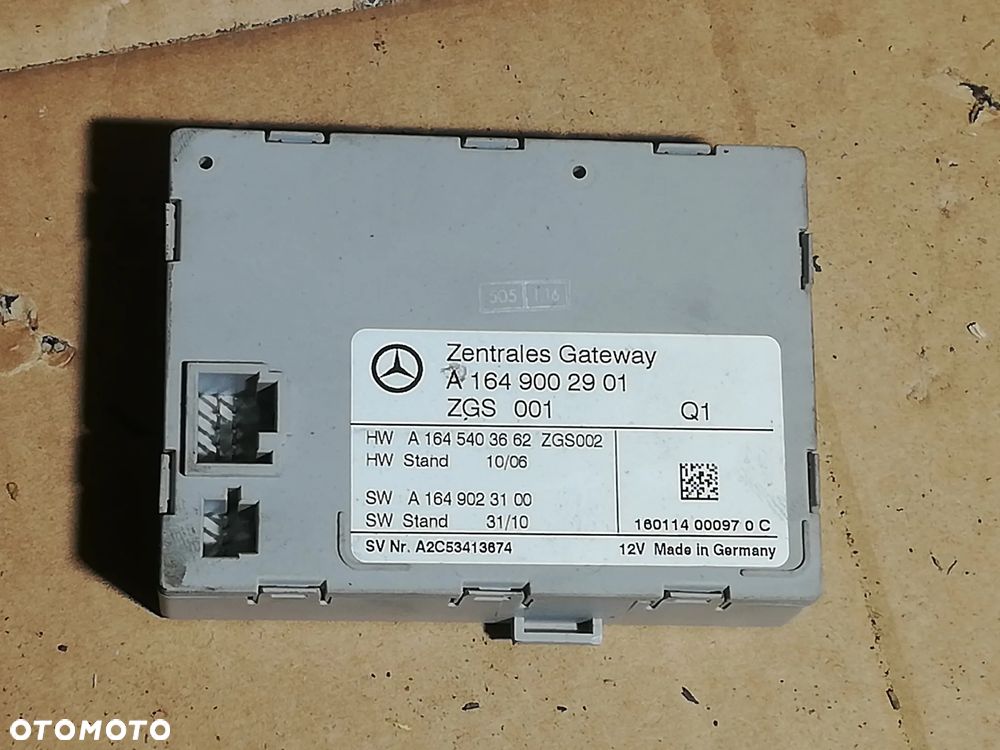 Mercedes ML W164 Moduł Zamka Gateway a1649002901