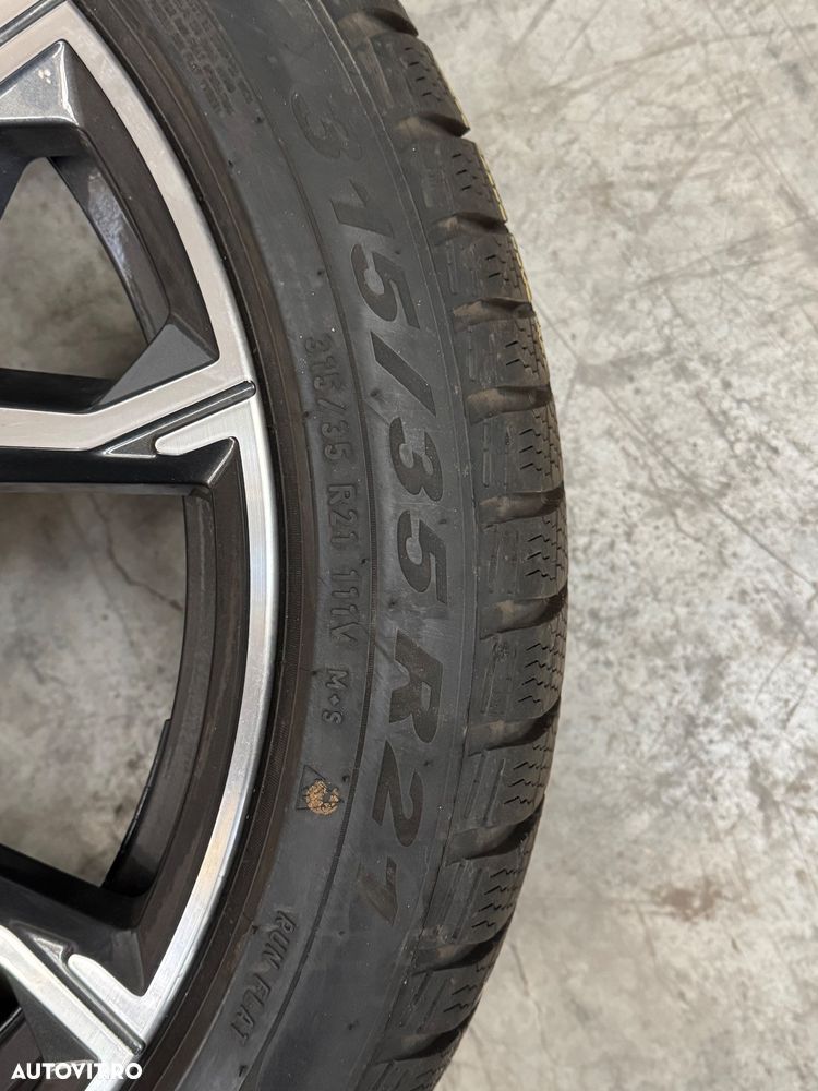 Vând jante originale BMW X5-X6 G05-G06 pe 21” cu anvelope de iarnă - 12