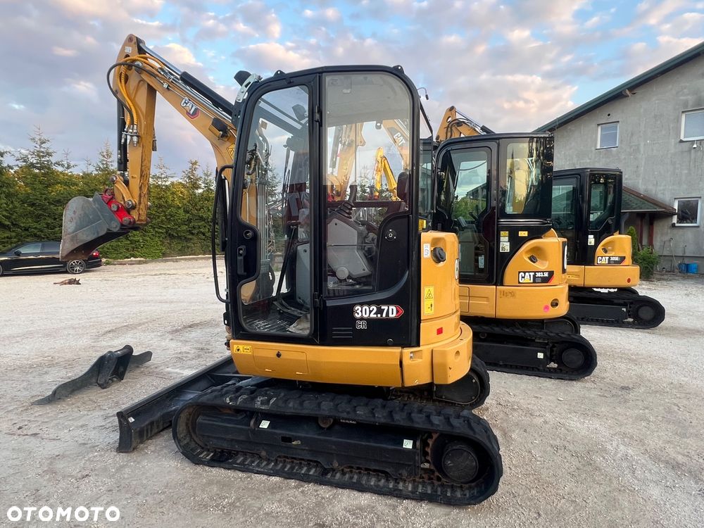 Caterpillar Minikoparka Cat 302.7 3xłyżki Skarpowa hydrL\P dodatkowe linie hydrauliczne szybkozłącze Gąsienice jak Nowe WIDŁY WIERTNICA za dopłatą - 39