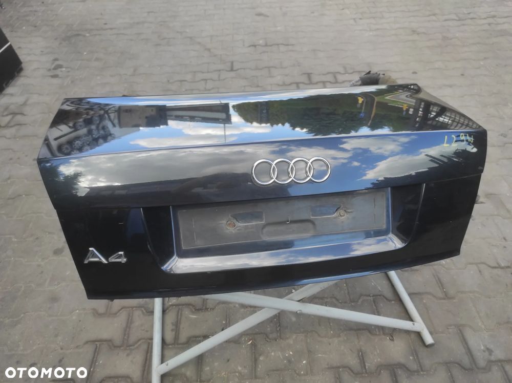 AUDI A4 B6 SEDAN KLAPA BAGAŻNIKA TYLNA SZYBA LŻ9Y CZARNA WYSYŁKA !!!! - 1