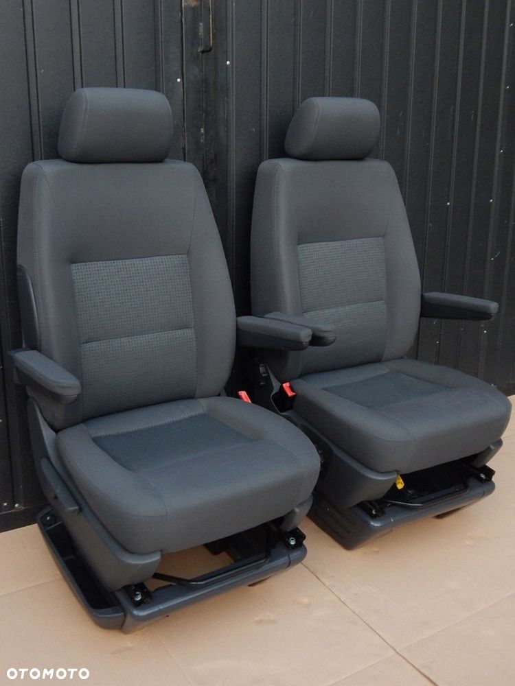 vw t5 t6 multivan fotel kierowcy pasażera prawy lewy przód komplet antracyt - 2
