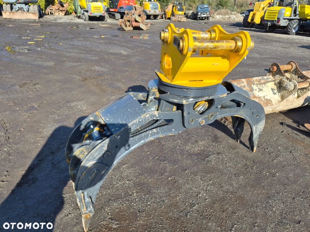 Chwytak hydrauliczny obrotowy 360 stopni na dwóch siłownikach na sworznie fi45mm fi70mm sortujący wyburzeniowy kleszcze pięciopalczaste KBKC RSB-50. NOWE!!! - 17