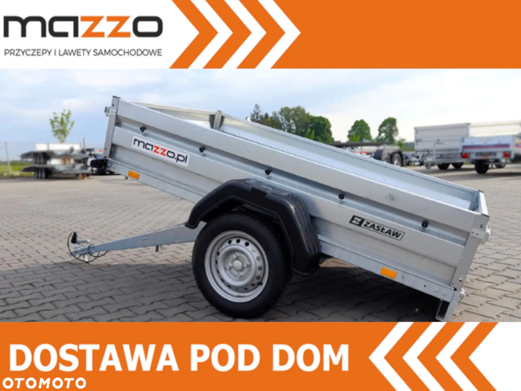 Zaslaw Dostawa Przyczepka uchylna DMC750kg 205x122x35cm SOLIDNA I MOCNA! HIT! - 2