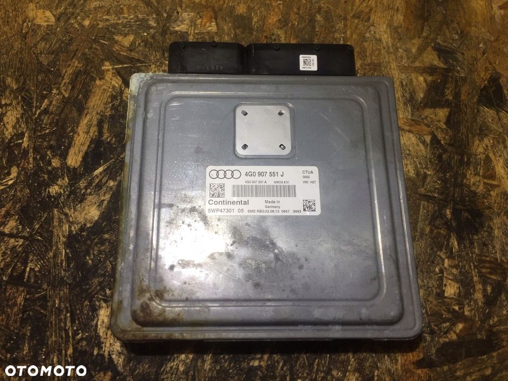 audi a6 c7 a7 4g 3.0 tfsi ctua komputer sterownik silnika 4g0907551j - 8