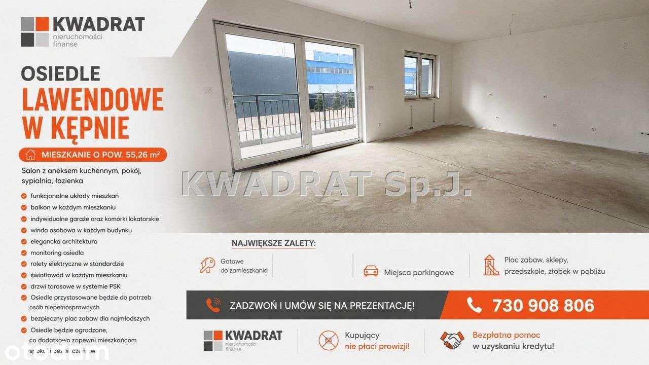 Os. Lawendowe - mieszkanie o pow. 55,26 m2 Kępno