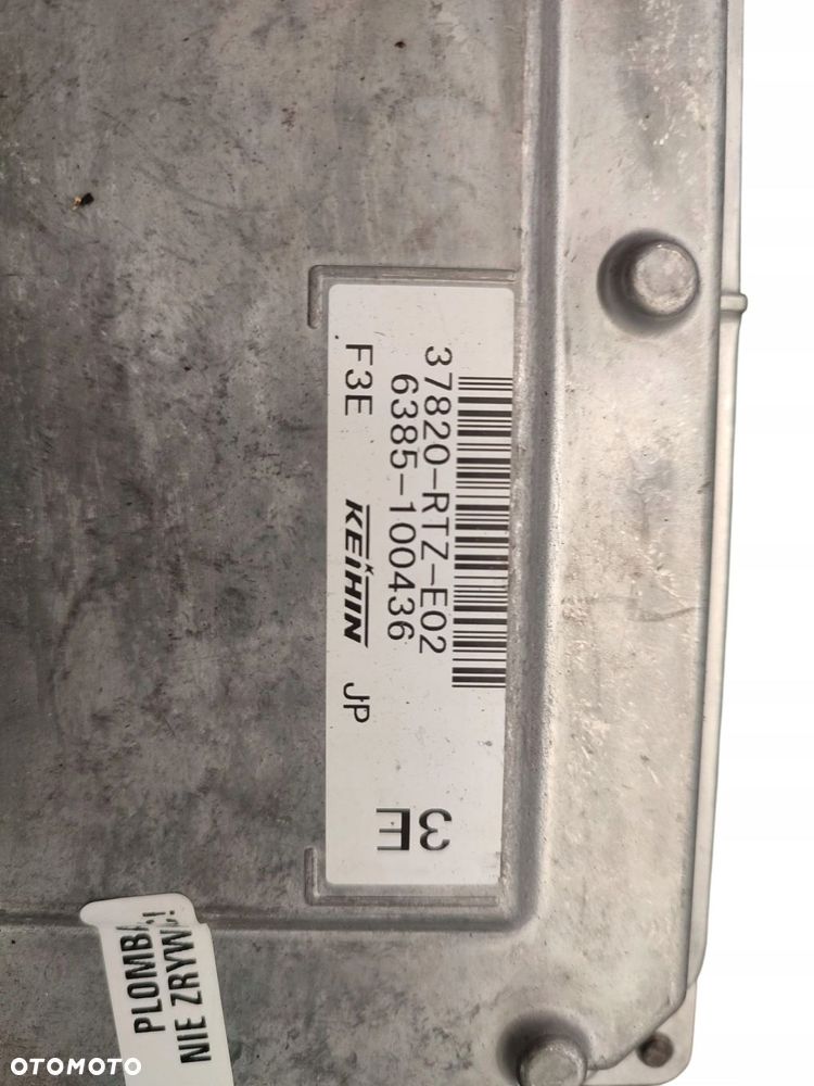 KOMPUTER STEROWNIK SILNIKA HONDA CR-Z 1.5 VTEC 124KM 37820-RTZ-E02 - 4