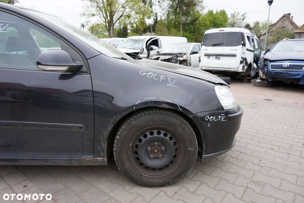 MASKA ZDERZAK BŁOTNIKI LAMPY GOLF V LC9Z  VOLKSWAGEN 2003-2009 CZARNY PRZÓD KOMPLETNY - 8
