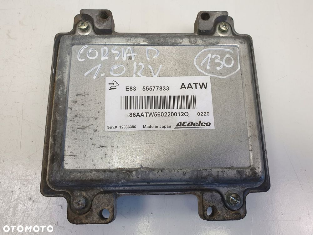 Opel Corsa D 1.0 12V STEROWNIK SILNIKA 55577833 - 5